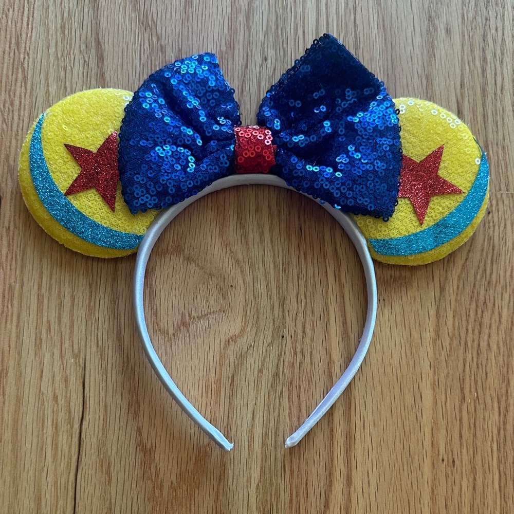 Toy story, Bow Headband with Ears - Yellow and Blue